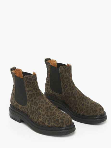 Bootschoenen Uit Leder Aliwell Groen accessoires A0631 ander zicht 1